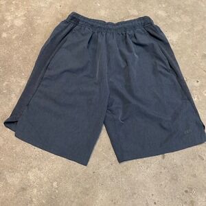LEG3ND Luka Athletic Shorts Mens Small blue Gray Mesh Side Panels Zip Pocket